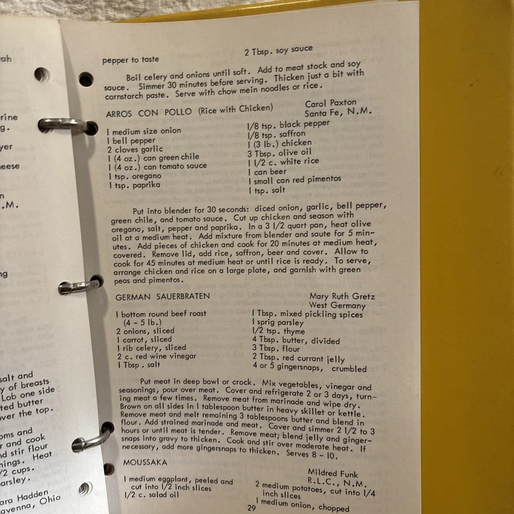 Vintage Cookbook Spiral Bound Recipes  The Ranch House RLCHOA Conchas NM